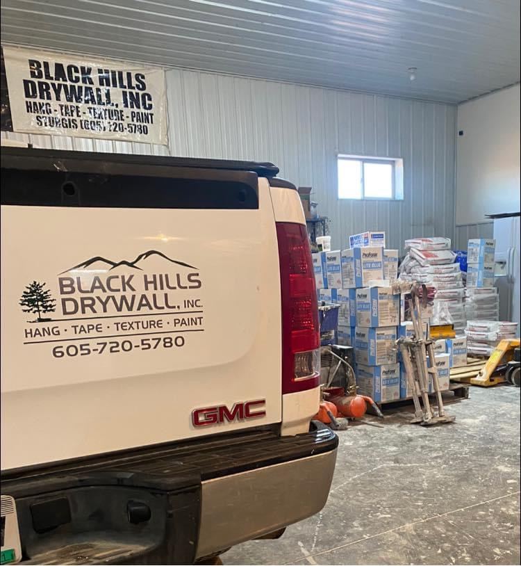 New construction home exterior on a Black Hills job site